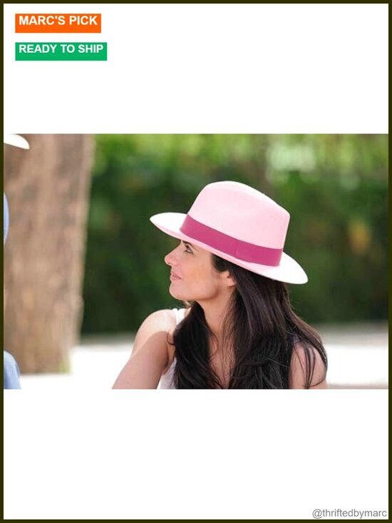 Handmade Straw Fedora Panama Hat with UPF 50+ Sun Protection main image 4